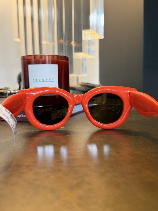 LOEWE Paula\'s Ibiza Inflated Red Cat-Eye Sunglasses NWT